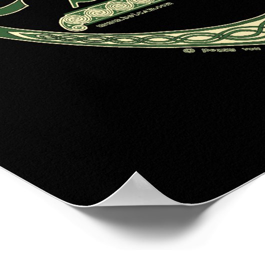 Celtische afdruk, faalveilig welkomstontwerp poster (Hoek)