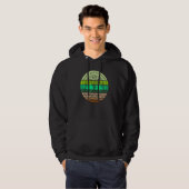 Celtische boom van de Retro van het Leven groen o Hoodie (Voorkant volledig)