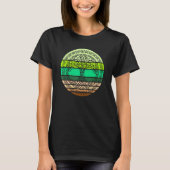 Celtische boom van de Retro van het Leven  groen o T-shirt (Voorkant)