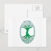 celtische boom van het leven briefkaart (Voorkant / Achterkant)