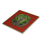 Celtische boom van het leven en Clan MacDonald of  Tegeltje (Zijkant)