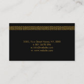 Celtische boom van het leven - Yggdrasil - Emerald Visitekaartje (Achterkant)