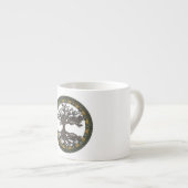 Celtische boom van het leven [Yggdrasil] Espresso Kop (Voorkant rechts)