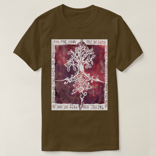 Celtische boom van leven 2 t-shirt (Design voorkant)