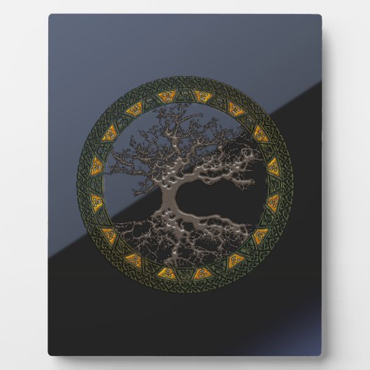 Celtische boom van leven fotoplaat (Voorkant)