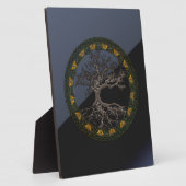 Celtische boom van leven fotoplaat (Zijkant)