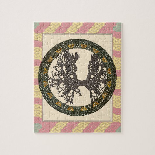 Celtische boom van leven legpuzzel (Verticaal)