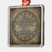 Celtische boom van leven metalen ornament (Links)