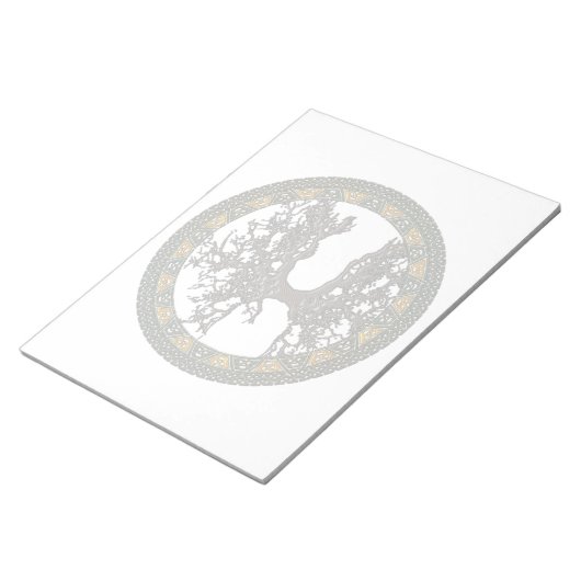 Celtische boom van leven notitieblok (Schuin)