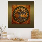 Celtische boom van leven poster (Keuken)