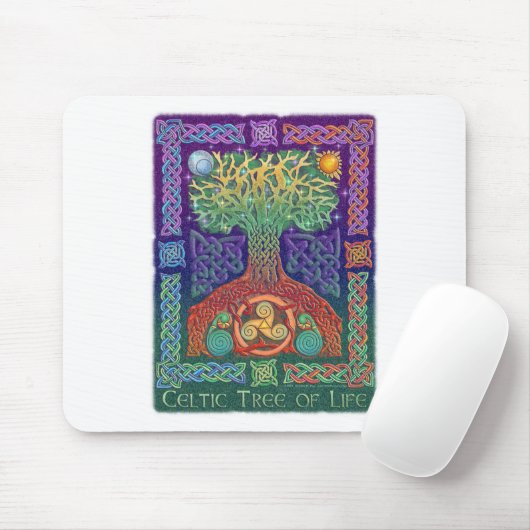 Celtische boom van LIfe Muismat (Met muis)