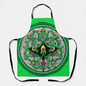 Celtische cartouche-druk schort (Voorkant)