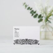 CELTISCHE DRAGONS MONOGRAM parelpapier Visitekaartje (Staand voorkant)