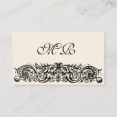 CELTISCHE DRAGONS MONOGRAM VISITEKAARTJE (Achterkant)