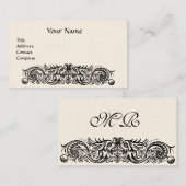 CELTISCHE DRAGONS MONOGRAM VISITEKAARTJE (Voorkant / Achterkant)