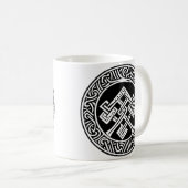 Celtische en Viking Geïnspireerde kunst Koffiemok (Voorkant rechts)