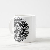 Celtische en Viking Geïnspireerde kunst Koffiemok (Voorkant links)