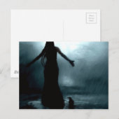 celtische godin morrigan kraaien regenwater briefkaart (Voorkant / Achterkant)