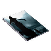 celtische godin morrigan kraaien regenwater notitieboek (Rechterzijde)