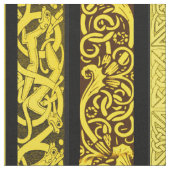 Celtische grenzen in goud stof (Close Up)