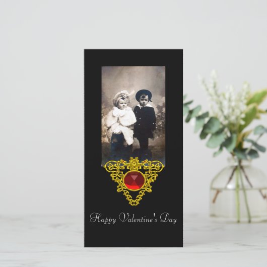 CELTISCHE HART FEESTDAGENKAART (Staand voorkant)