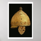 Celtische helm gevonden in Agris, Charante, 4e eeu Poster (Voorkant)