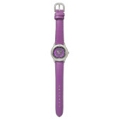 CELTISCHE KENNISSTROOM EN PAARSE AMETHYST GEM STON HORLOGE (Vlak)
