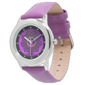 CELTISCHE KENNISSTROOM EN PAARSE AMETHYST GEM STON HORLOGE (Gekanteld)