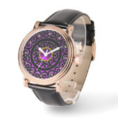CELTISCHE KENNISSTROOM EN PAARSE AMETHYST GEM STON HORLOGE (Hoek)