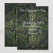 Celtische knoopwerk bruiloftsreceptie kaart (Voorkant / Achterkant)