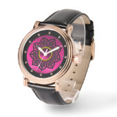 CELTISCHE KNOPEN STROOMSTROOM PAARSE AMETHYSTPAREL HORLOGE (Hoek)