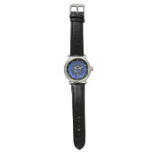 CELTISCHE KNOTS STROOMSTROOM BLUE SAPPHIRE GEM STO HORLOGE (Vlak)