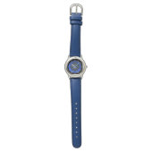 CELTISCHE KNOTS STROOMSTROOM BLUE SAPPHIRE GEM STO HORLOGE (Vlak)