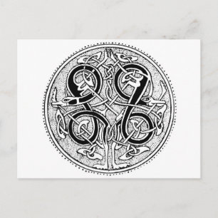 Celtische knotten briefkaart