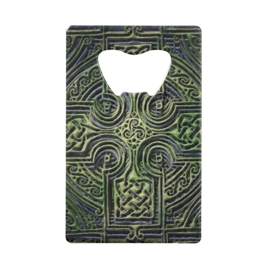 Celtische knowhow St. Patrick's Day Creditkaart Flessenopener (Voorkant)