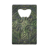 Celtische knowhow St. Patrick's Day Creditkaart Flessenopener (Achterkant)