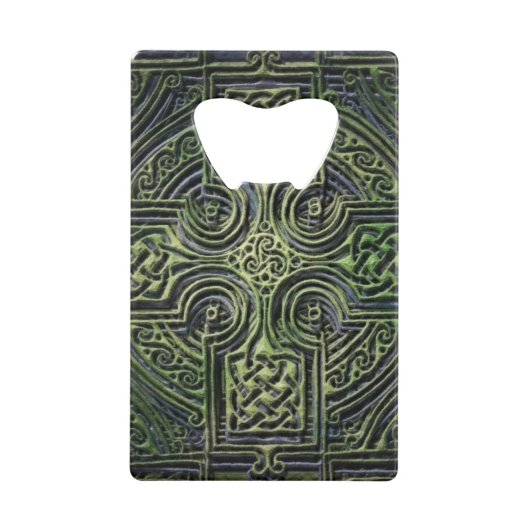 Celtische knowhow St. Patrick's Day Creditkaart Flessenopener (Achterkant)