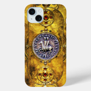 CELTISCHE SCHIELD MET ZEGEL VAN DE KNIGHTTEMPLAR iPhone 15 MINI HOESJE