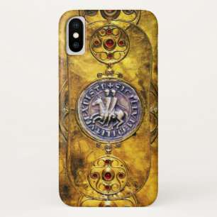 CELTISCHE SCHIELD MET ZEGEL VAN DE KNIGHTTEMPLAR iPhone X HOESJE