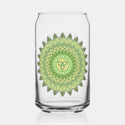 Celtische St. Patty's Day Blikvorm Glas (Voorkant)