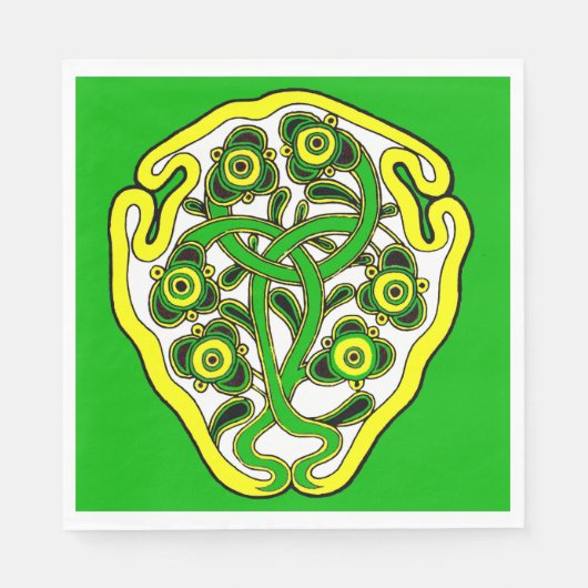 Celtische symbooldruk servet (Voorkant)