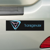 celtische transfusie, transgender bumpersticker (Op auto)