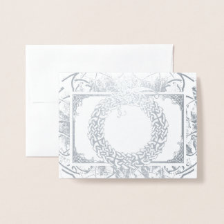 Celtische uroboros (blanco binnen) folie kaarten