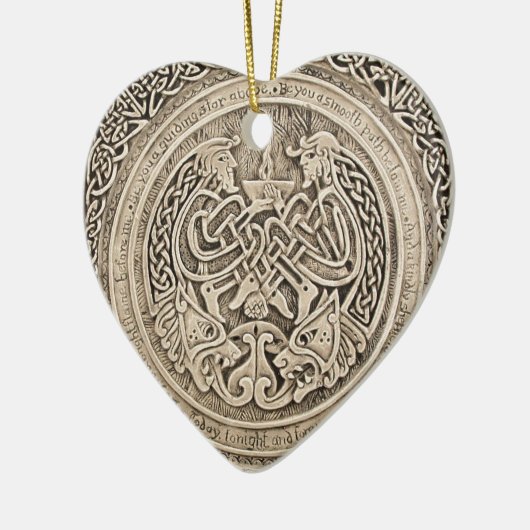 CELTISCHE VLAM —  CELTISCH ONTWERP KERAMISCH ORNAMENT (Links)