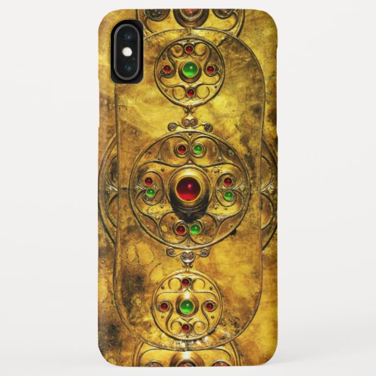 CELTISCHE WARRIOR SHIELD EMERALD RUBY GEM STONES Case-Mate iPhone CASE (Achterkant)