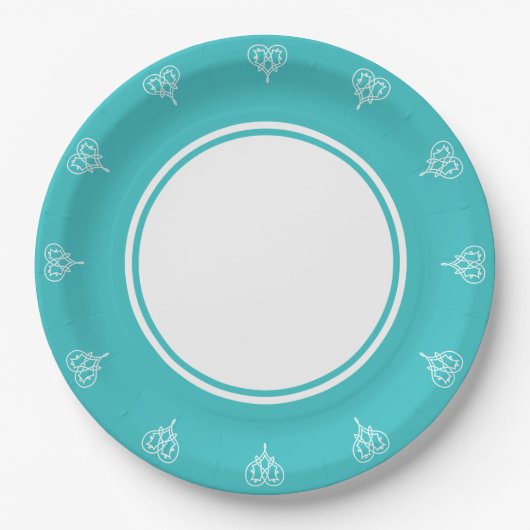 Celtische weefharten in Turquoise Paper Bord (Voorkant)