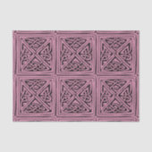 celvierkant knot tissuepapier (Voorkant)