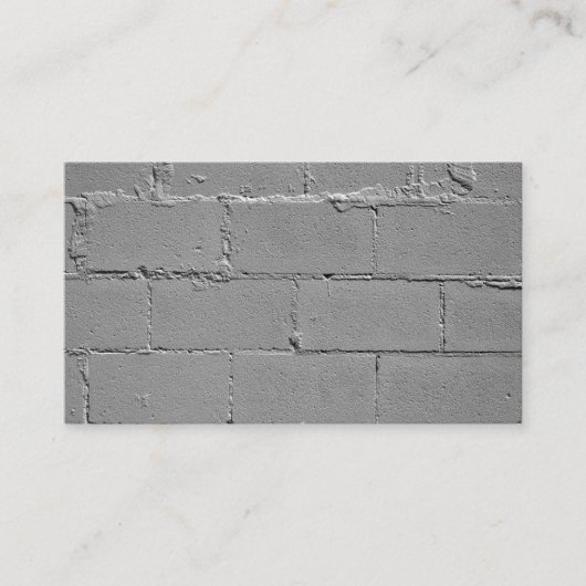 Cement Block Wall Visitekaartje (Voorkant)