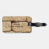 Cement Blokken met grappige boodschap Bagagelabel (Achterkant horizontaal)