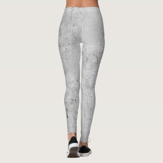 Cement Faux Concrete Masonry Funny Leggings (Achterkant)